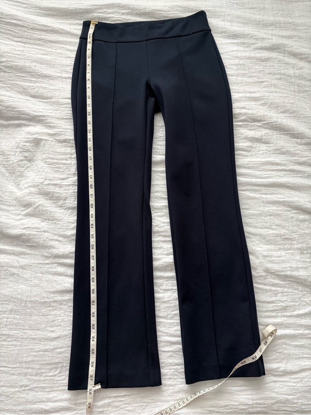 J McLaughlin Navy Pull-On Knit Pants Size Small Stretch Career Casual - Picture 4 of 10